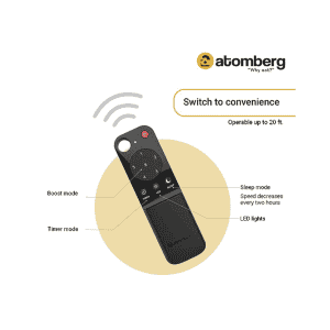 atomberg Renesa Smart+ 1200mm | Remote | 5 star | High Air | LED | Golden Oakwood