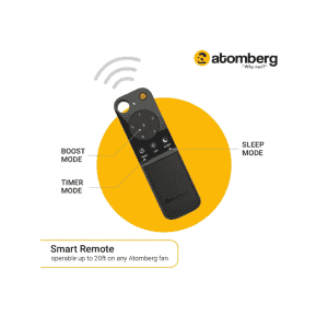 Atomberg Renesa 1200mm | Remote | 5 star | LED | White Black