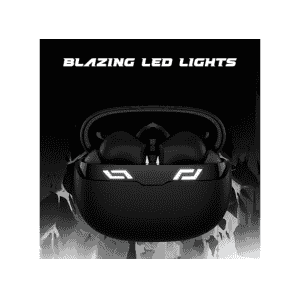 boAt Immortal 101 TWS Earbuds | 30 HRS Playtime | Blazing LEDs | Black Sabre
