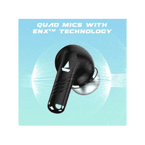 boAt Immortal 101 TWS Earbuds | 30 HRS Playtime | Blazing LEDs | Black Sabre