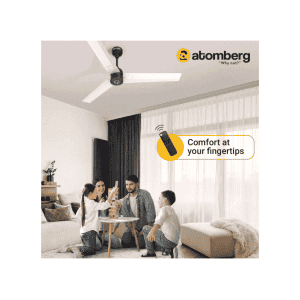 Atomberg Renesa 1200mm | Remote | 5 star | LED | White Black