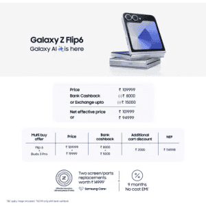 Samsung Galaxy Z Flip6 5G AI | 12GB RAM | 512GB | blue