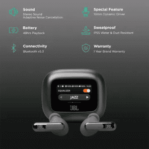 JBL Live Beam 3 TWS Earbuds | Black