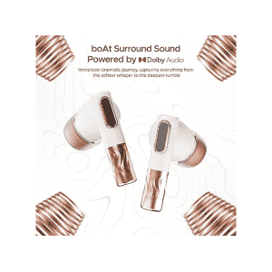 boAt Nirvana Zenith Ear Buds | Dolby Audio | ANC 50dB  | 6-Mics Enx | Celestial White