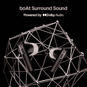 boAt Nirvana Nebula | Dolby Audio Adaptive EQ | 6-Mics |  Mystique Black | ANC35dB