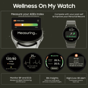 Samsung  Galaxy Watch 7 | 40mm | LTE | Green Strap | SM-L305FZGAINS