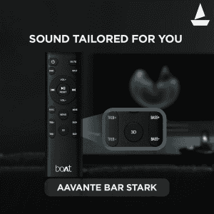 boAt Aavante Bar Stark Bluetooth Soundbar | 160 W | Premium Black