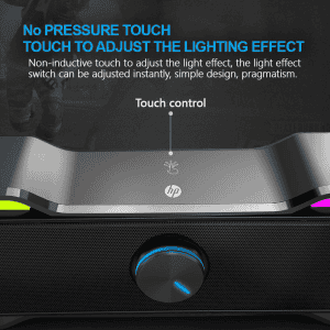 hp DHE-6002 Wired Speaker | 6 W | 3.5mm aux connectivity | Black