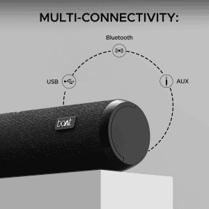 boAt Aavante bar 600 Bluetooth Soundbar | 25W | RMS 2.0 Channel | Multi Connectivity | Jade Black