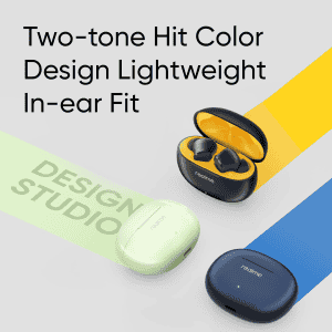 realme Buds T110 | AI ENC | Bluetooth | Punk Black | RMA2306