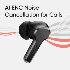 realme Buds T110 | AI ENC | Bluetooth | Punk Black | RMA2306