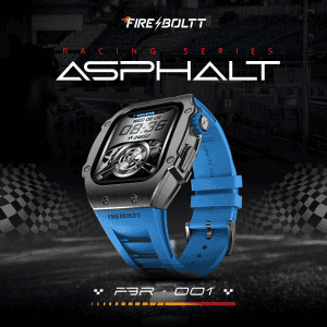 Fire Boltt Asphalt | 1.91 inches | 400 mAh | Gun Metal Blue