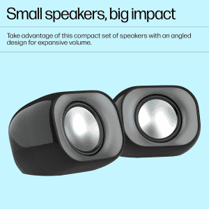 hp DHS-2111 Wired Speaker | 2 channel | 3.5mm aux connectivity