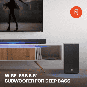 JBL Cinema SB590 Soundbar | Deep Bass | Dolby Atmos | 3.1 Channel | JBLSB590BLKIN RS
