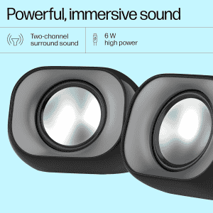 hp DHS-2111 Wired Speaker | 2 channel | 3.5mm aux connectivity