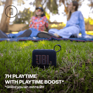 JBL Go 4 Wireless Ultra Portable Bluetooth Speaker | 4.2W | IP67 | Black | JBLGO4BLK