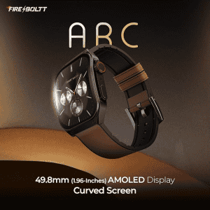 Fire Boltt ARC | 1.96 inch | AMOLED | Bluetooth | Brown Leather
