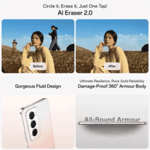 OPPO Reno 12 5G  | 8 GB RAM | 256 GB | Sunset Peach