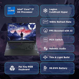 Lenovo Legion 7| Intel Core i7 14700HX | 32GB | 1TB | NVIDIA RTX 4070 | Grey | 83FD0010IN