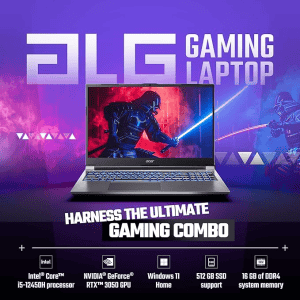 Acer ALG Gaming Laptop | Intel Core i5 | 12th Gen | 12450H | 16 GB | 512 GB | NVIDIA GeForce RTX 3050 | Steel Grey | UN.34CSI.004