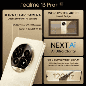 realme 13 Pro+ 5G | 12 GB | 512 GB | Monet gold	| RMX3921