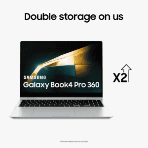 Samsung Galaxy Book4 pro | 360 Evo Intel Core Ultra 7 155H | 16 GB |1 TB | Moonstone Gray | NP960QGK-KG2IN