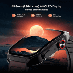 Fire Boltt ARC | 1.96 inch | AMOLED | Bluetooth | Brown Leather