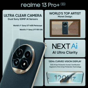 realme 13 Pro+ 5G | 12 GB RAM | 512 GB | Emerald Green