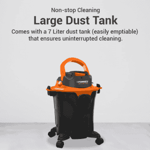 Eureka Forbes Wet And Dry Zeal Vacuum Cleaner | Black & Orange