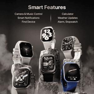 Fire Boltt Brillia Smartwatch | 51.3mm  | Largest Amoled | Bluetooth | Starlight
