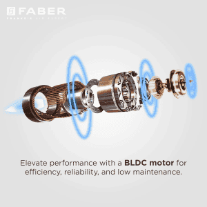 FABER Hood Comet | BLDC FL HC BK 90 |  Auto clean Chimney Auto Clean Wall Mounted Chimney