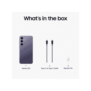 Samsung Galaxy S24 5G | 8 GB | 256 GB | Cobalt Violet | SM-S921BZVCINS