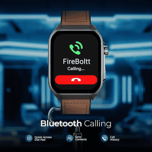 Fire Boltt ARC | 1.96 inch | AMOLED | Bluetooth | Brown Leather