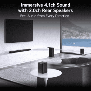 LG SNC4R Bluetooth Soundbar | Dolby Digital | 420 W | 4.1 Channel | Black | SNC4R DINDLLK