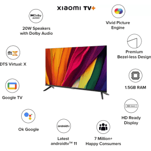 Xiaomi A Series HD Ready LED Smart Google TV | 80 cm (32 Inch) | 2024 Edition