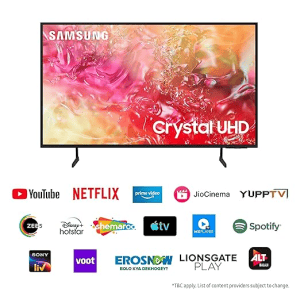 Samsung DU7700 Crystal 4K UHD Smart TV | Tizen | 165 cm (65 Inch) | UA65DU7700KLXL