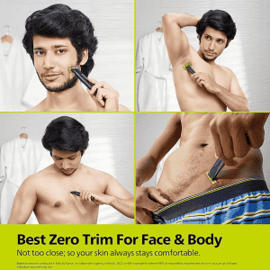 PHILIPS OneBlade Trimmer | 10 Grooming Kit | 30 min Runtime 3 Length  | Grey | QP1624