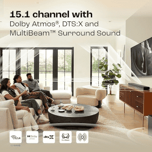 JBL Bar 1300 | True Dolby Atmos | 1170 W | Bluetooth Soundbar | 11.1.4 Channel | Black