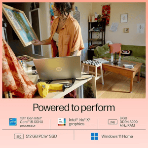 HP Laptop 15 |  Intel Core i5 13th Gen 1334U | 8 GB| 512 GB | 39.62 (15.6 Inch) |  Silver | 15-fd0220TU
