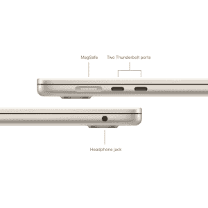 Apple MacBook Air M3  | 16 GB | 512 GB | 15 Inch | Starlight | MXD33HN/A