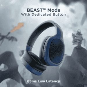 boAt Rockerz 460 Bluetooth Headset | 30 Hours Playback | Beast Mode ENx Technology | Bold Blue
