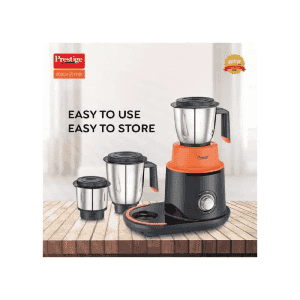Prestige Stack O Mix Mixer Grinder | 750 W | 3 Jars | Orange Black