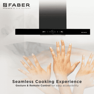 Faber Dazzle | Wall Mounted Chimney | Matte Black | BLDC FL HC BK 90