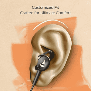 boAt Bassheads Wired Headset  | 122 ANC | Active Noise Cancellation | Type-c Interface | 13mm Drivers | Black