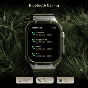 Fire Boltt Maverick Smartwatch | 2.02 inch | IPS Display | Bluetooth Calling  | Black Silver | BSW177