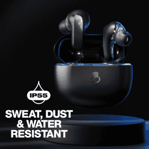 Skullcandy Rail Wireless Earbuds | ANC | 27 Hr Battery | True Black