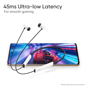realme Buds Wireless 3 Neckband | 30dB ANC | 360 degree Spatial Audio |  40 hours Playback | Pure Black | RMA2119