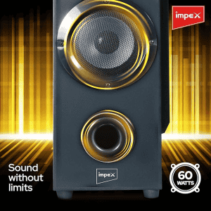 Impex Thunder T9 Tower speaker | 60 W | Remote Control | ‎Black