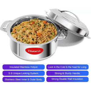 BlueBerry Hotpot Thermoware Casserole | 3500 ml | Stainless Steel