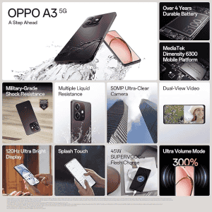 OPPO A3 5G | 6 GB | 128 GB | Nebula Red